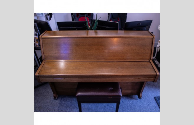 Used Challen Satin Mahogany 108 Upright Piano - All Inclusive Premium Package (SN:11202) - Image 10